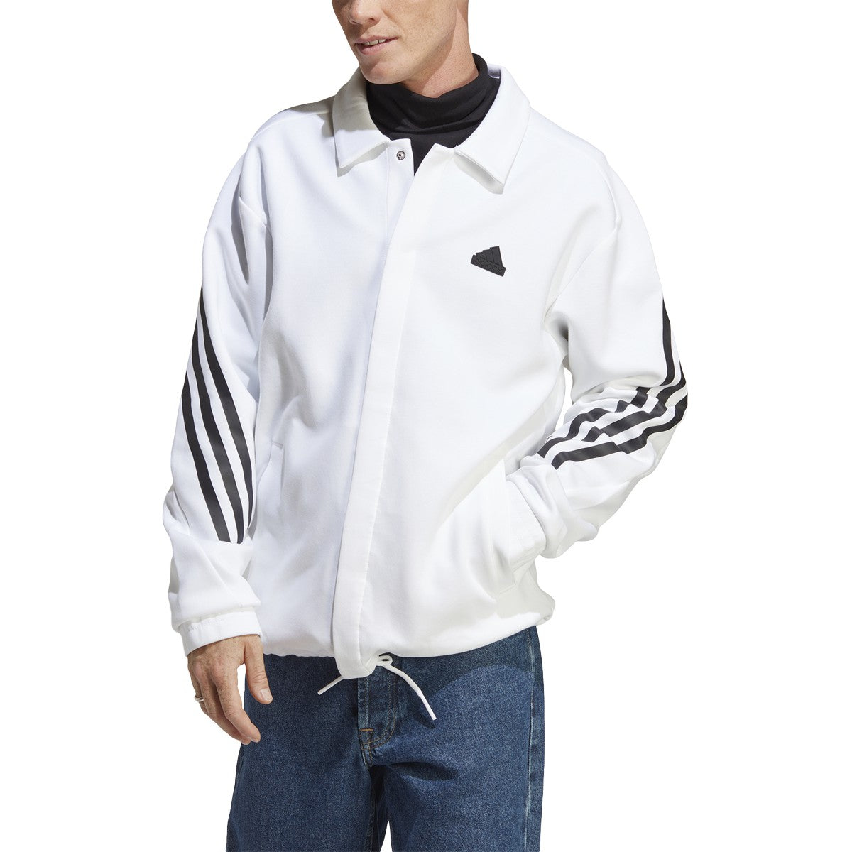 adidas Future Icons 3 Stripes Mens Coaches Jacket