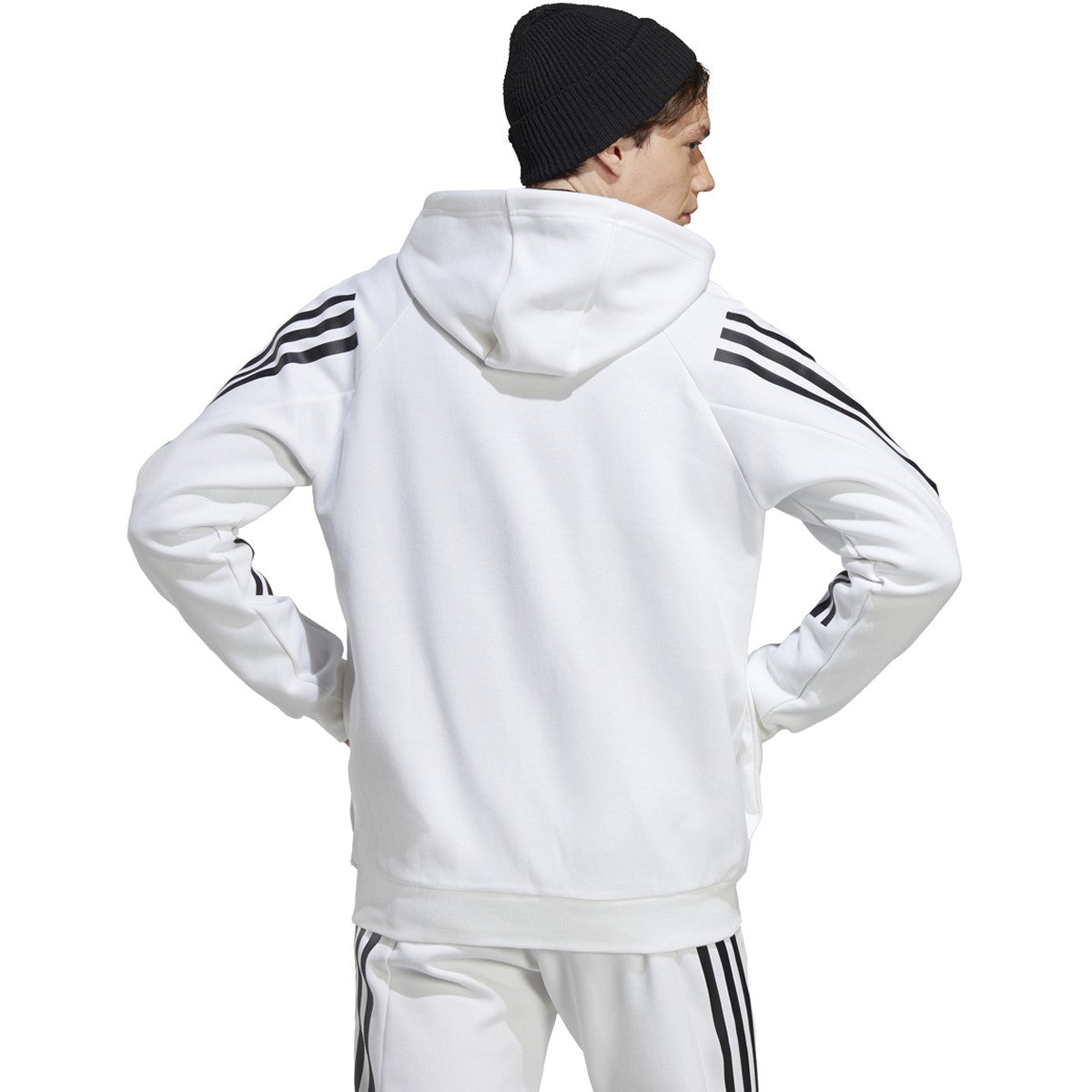 adidas Future Icons 3 Stripes Mens Full Zip Hoodie