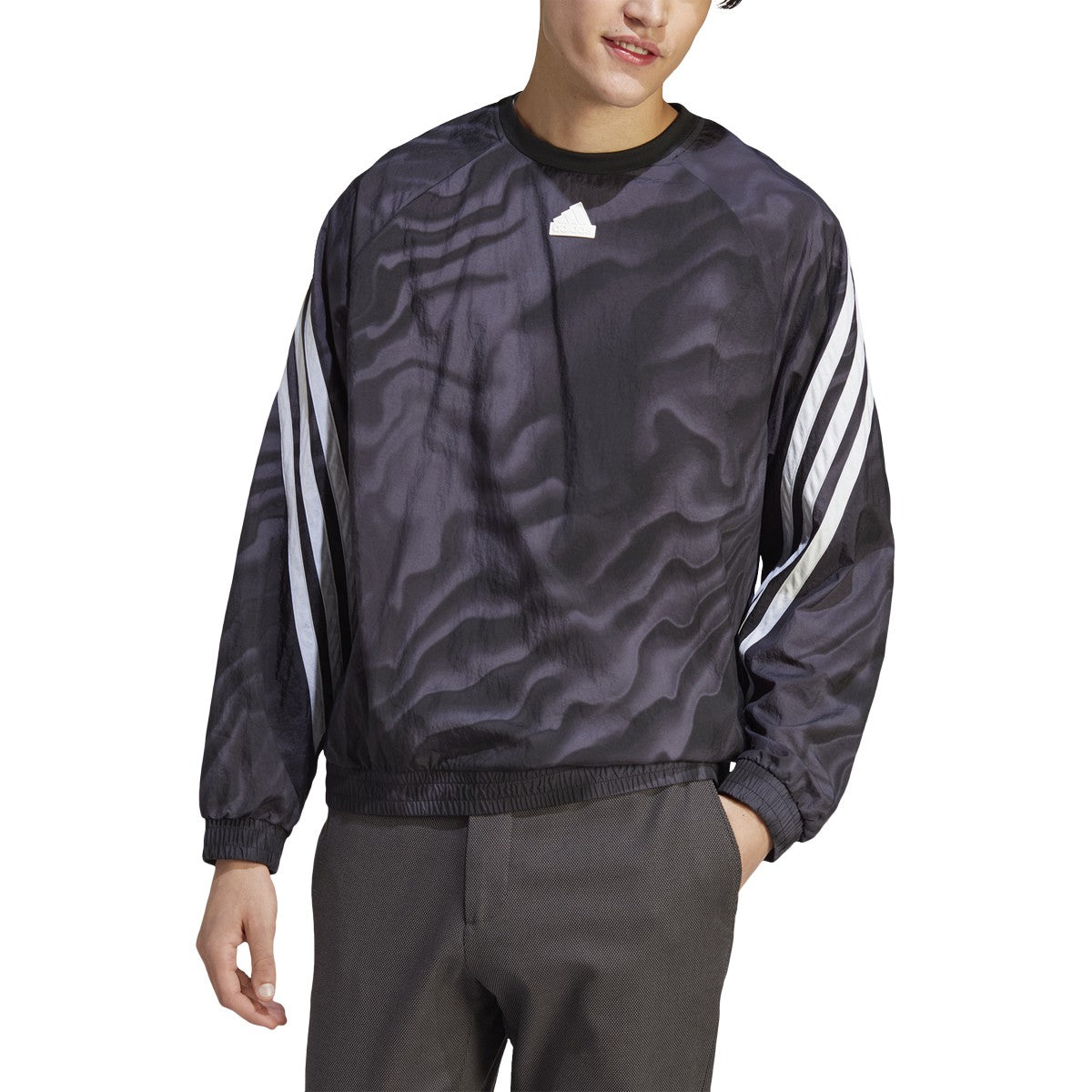 adidas Future Icons All Over Print Mens Crew Neck Sweatshirt