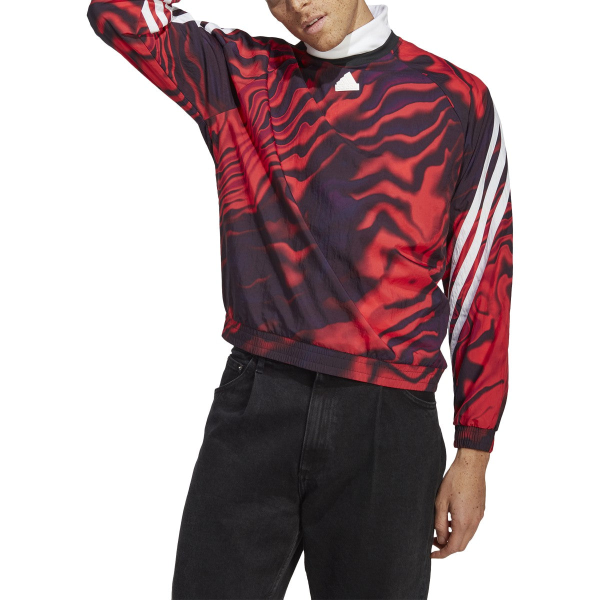 adidas Future Icons All Over Print Mens Crew Neck Sweatshirt