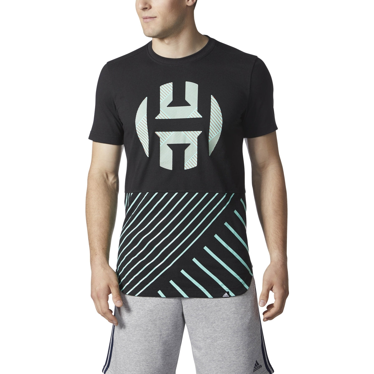adidas Harden Logo Scoop Tee - Men's Basketball