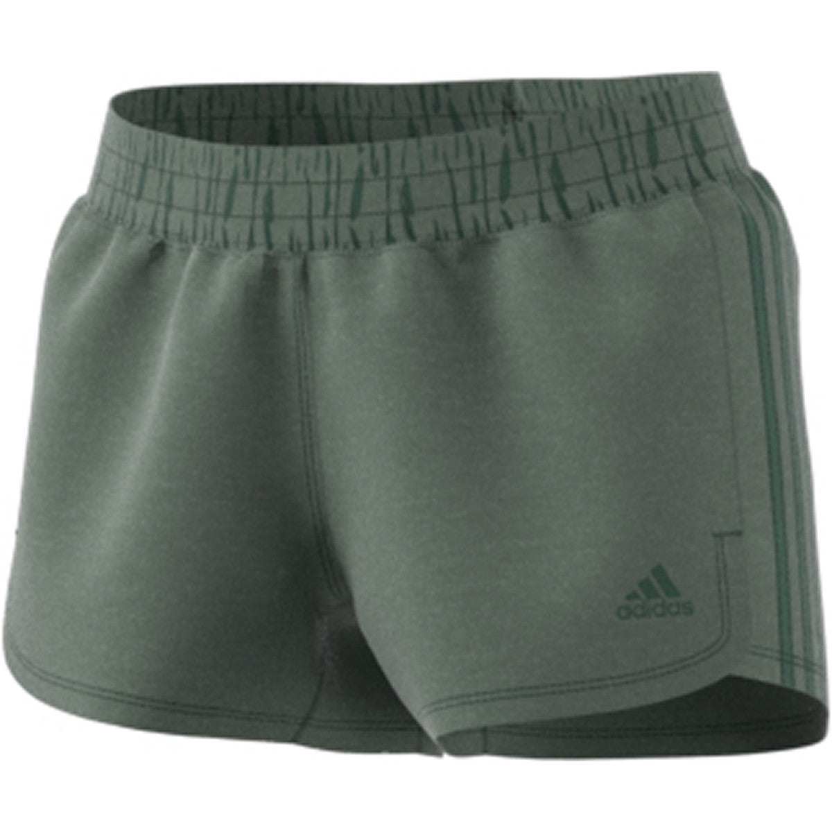 adidas Heather Woven Pacer 3-Stripe Womens Training Shorts