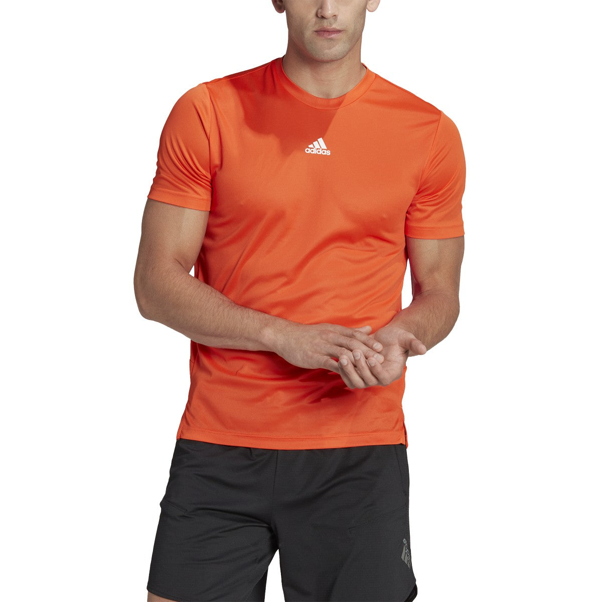 adidas HIIT Back 3 Stripes Mens Training Tee