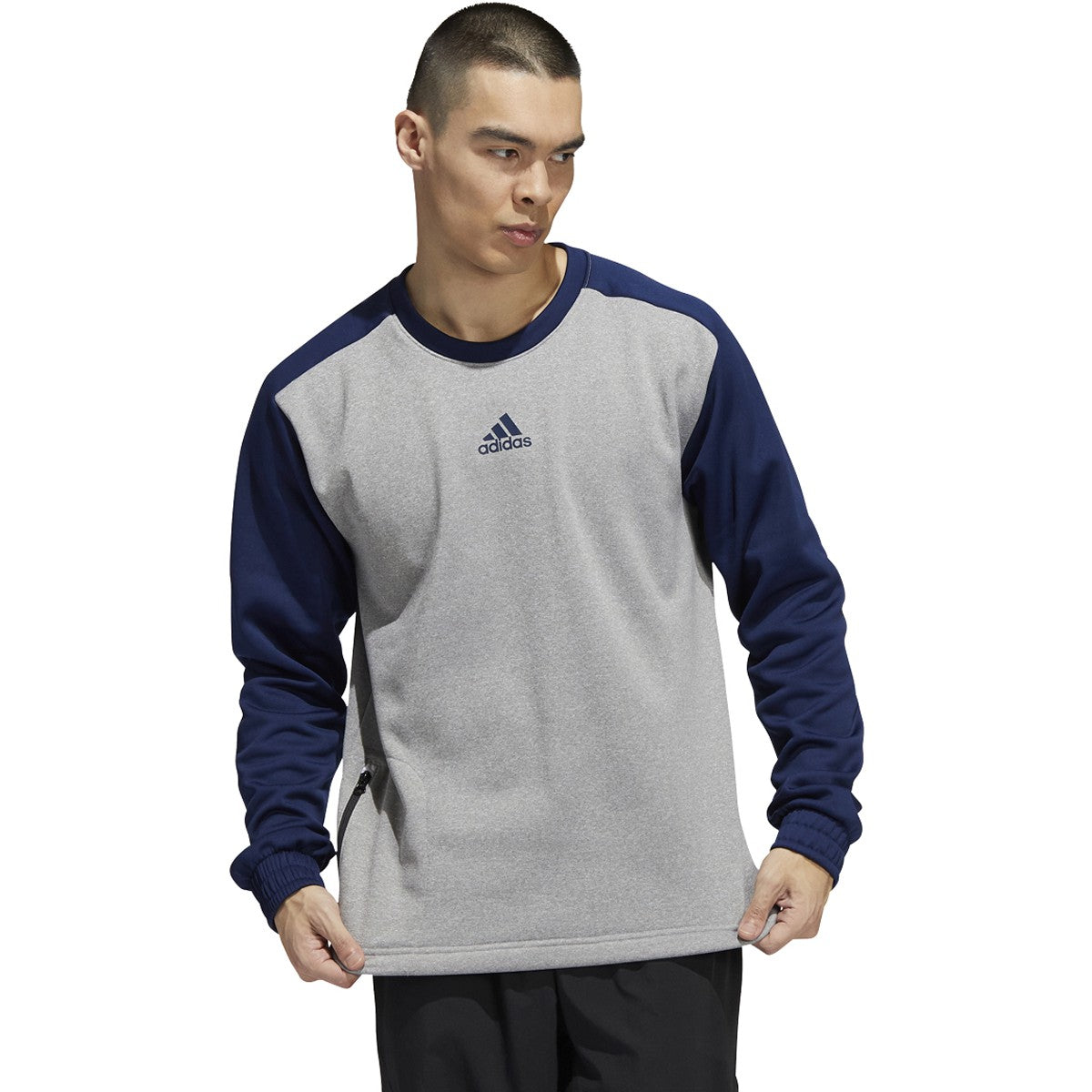 adidas Mens Team Issue Long Sleeve Crew Shirt