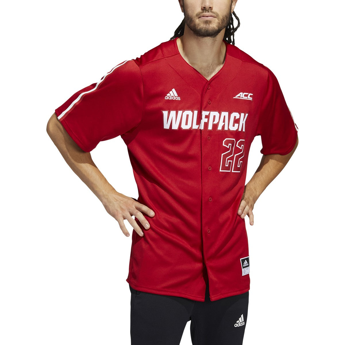 adidas North Carolina State Wolfpack Mens Baseball Jersey