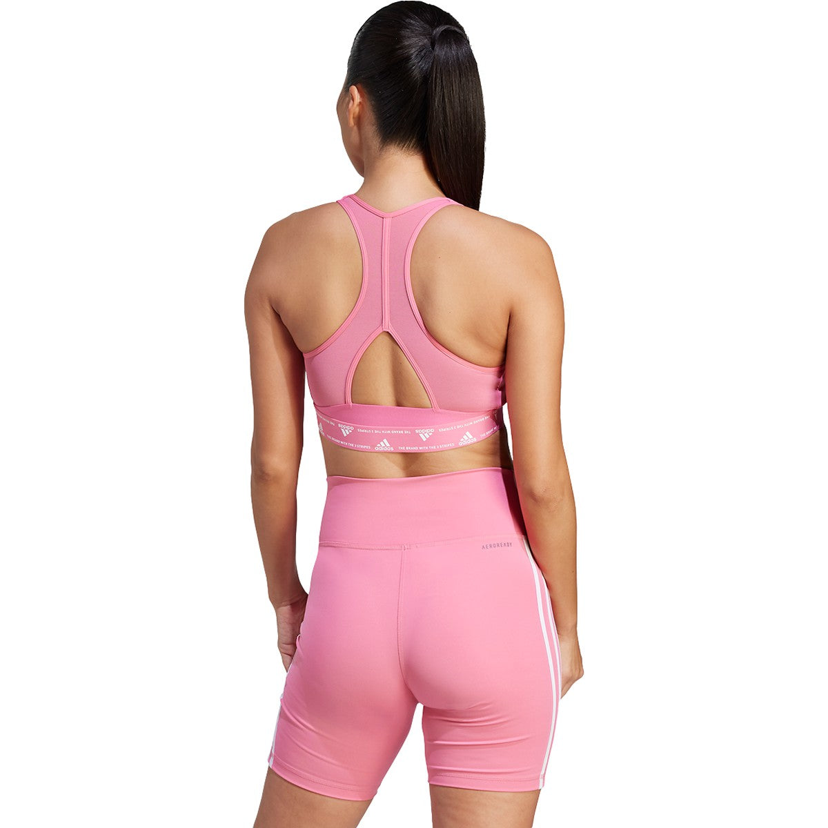 adidas Powerreact 3 Stripes Medium Support Womens Training Bra