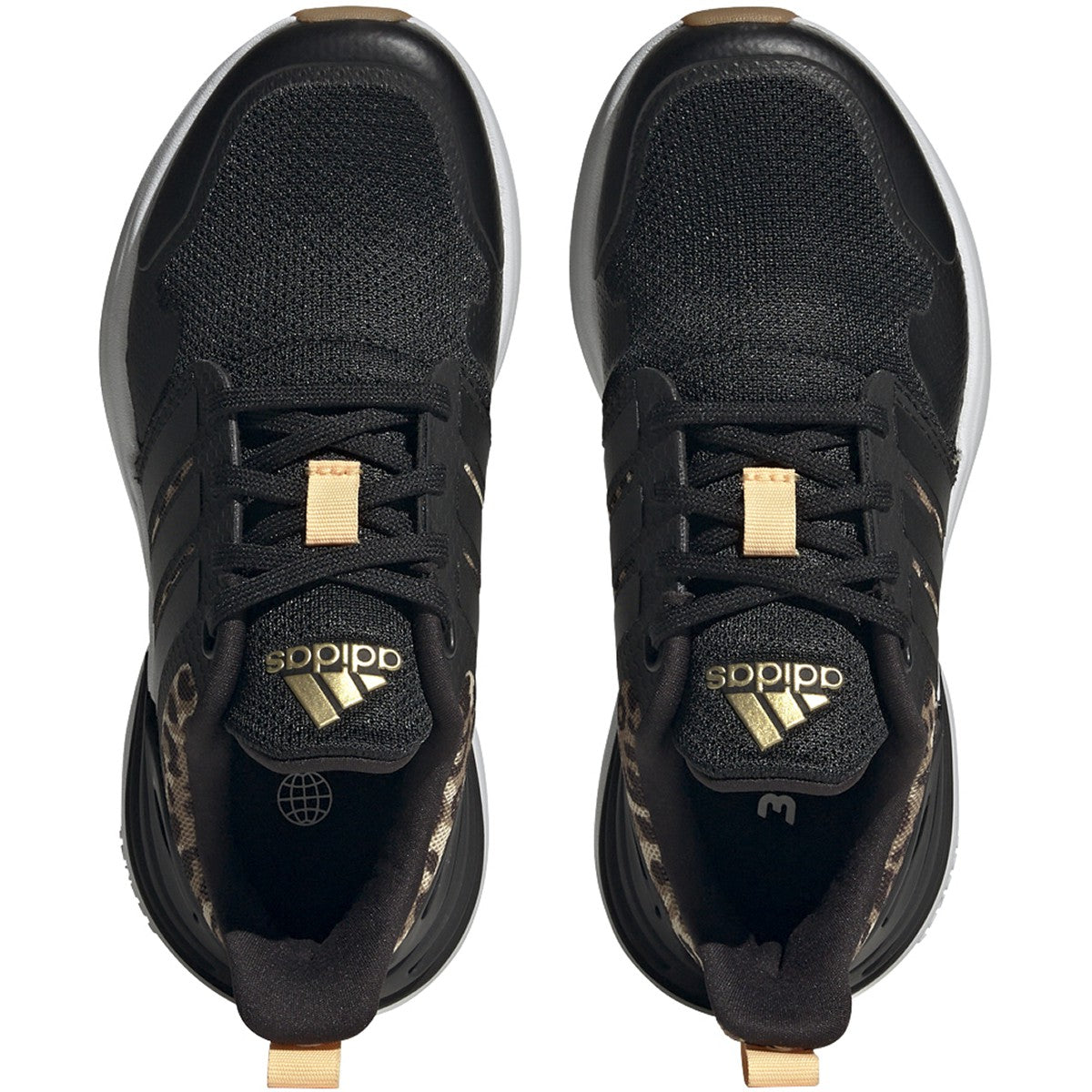 adidas Rapidasport Kids Running Shoes with Leopard Print