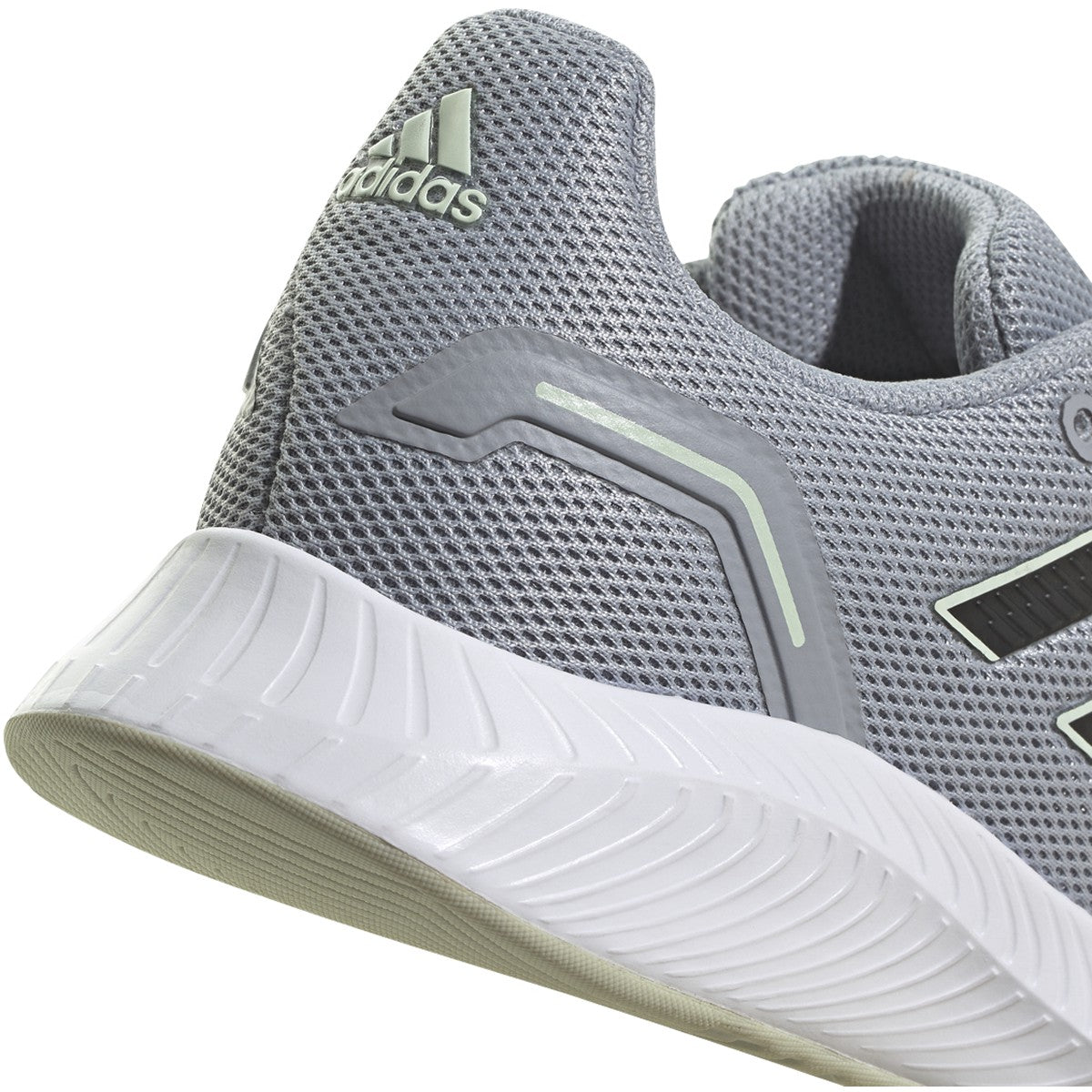 adidas RunFalcon 2.0 Womens Wide Running Sneakers in Silver