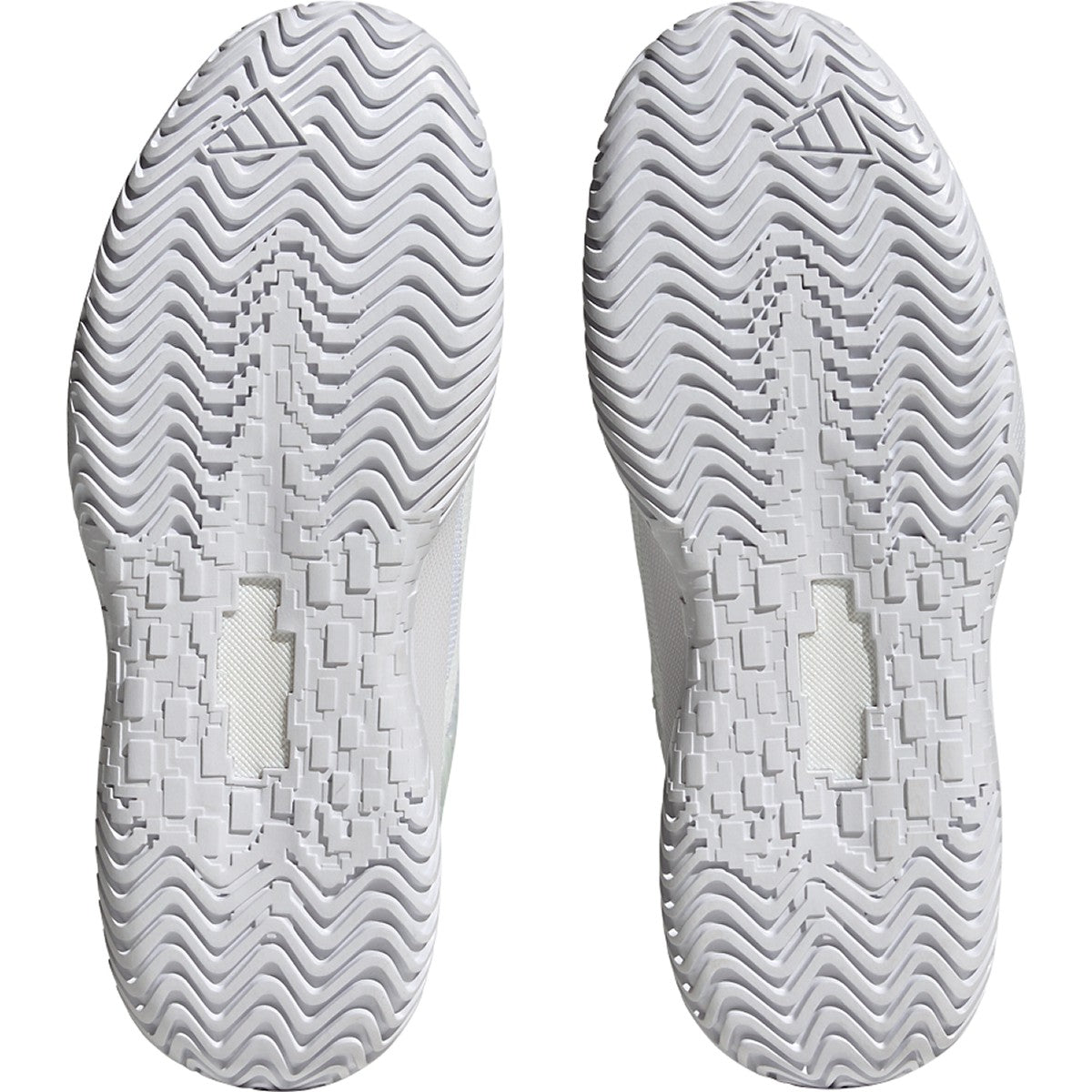 adidas Solematch Control Womens Tennis Shoes in White and Silver