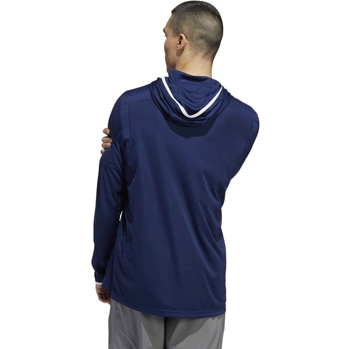 adidas Team Issue Mens Long Sleeve Hooded Tee