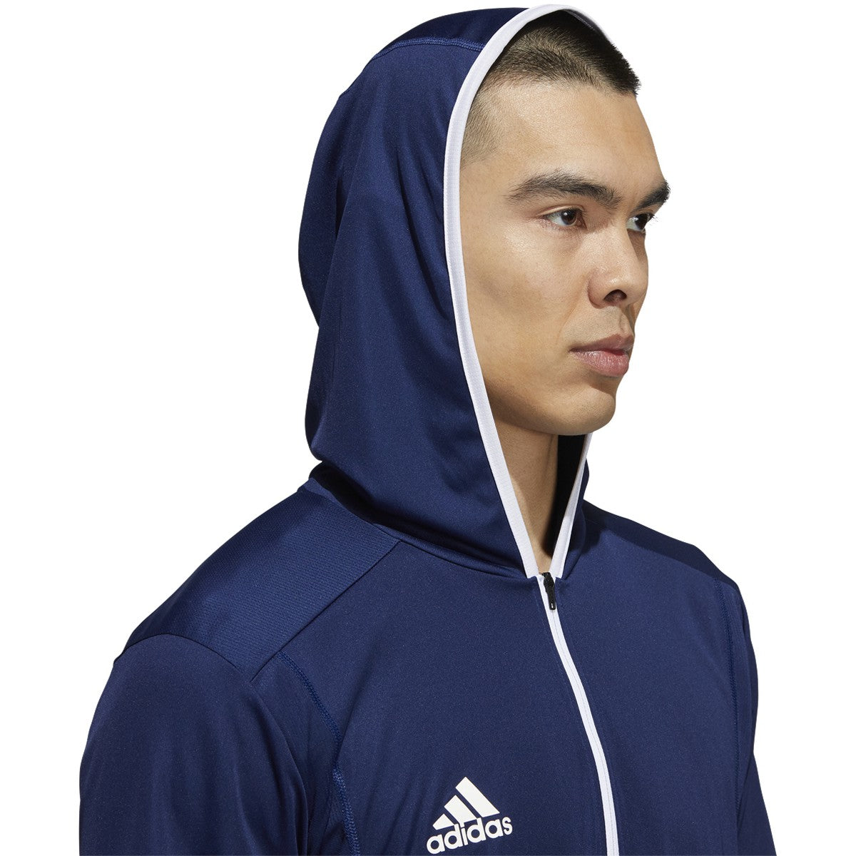 adidas Team Issue Mens Long Sleeve Hooded Tee