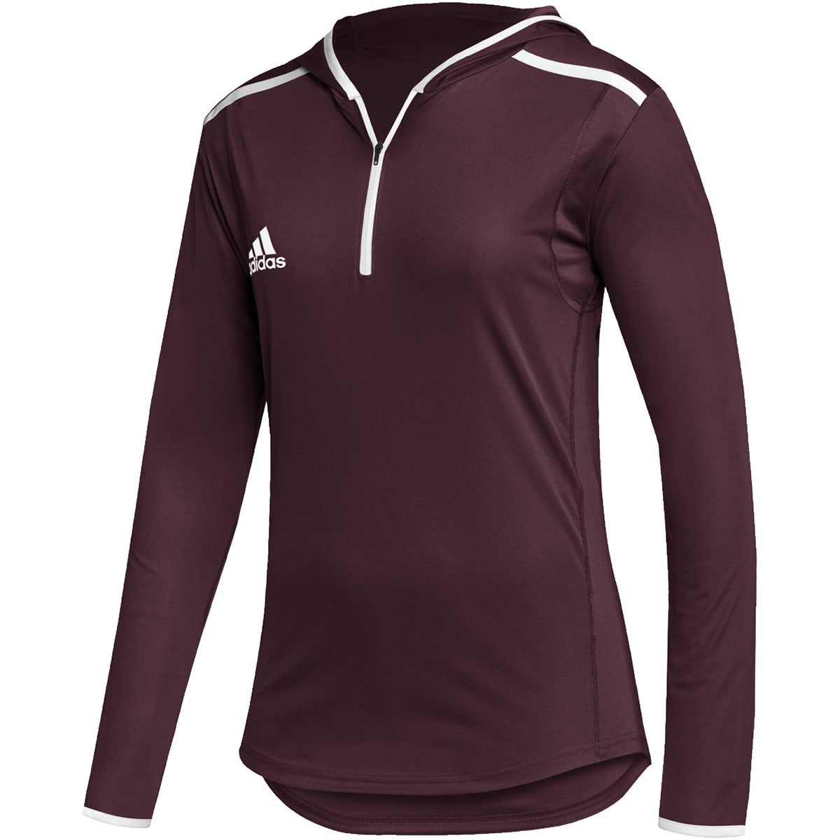 adidas Team Issue Womens Long Sleeve Hooded Tee