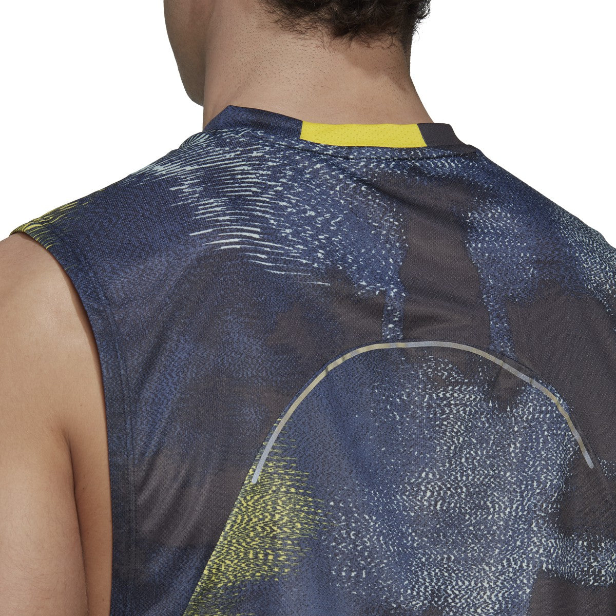 adidas Techfit Allover Print Sleeveless Tee - Mens Training