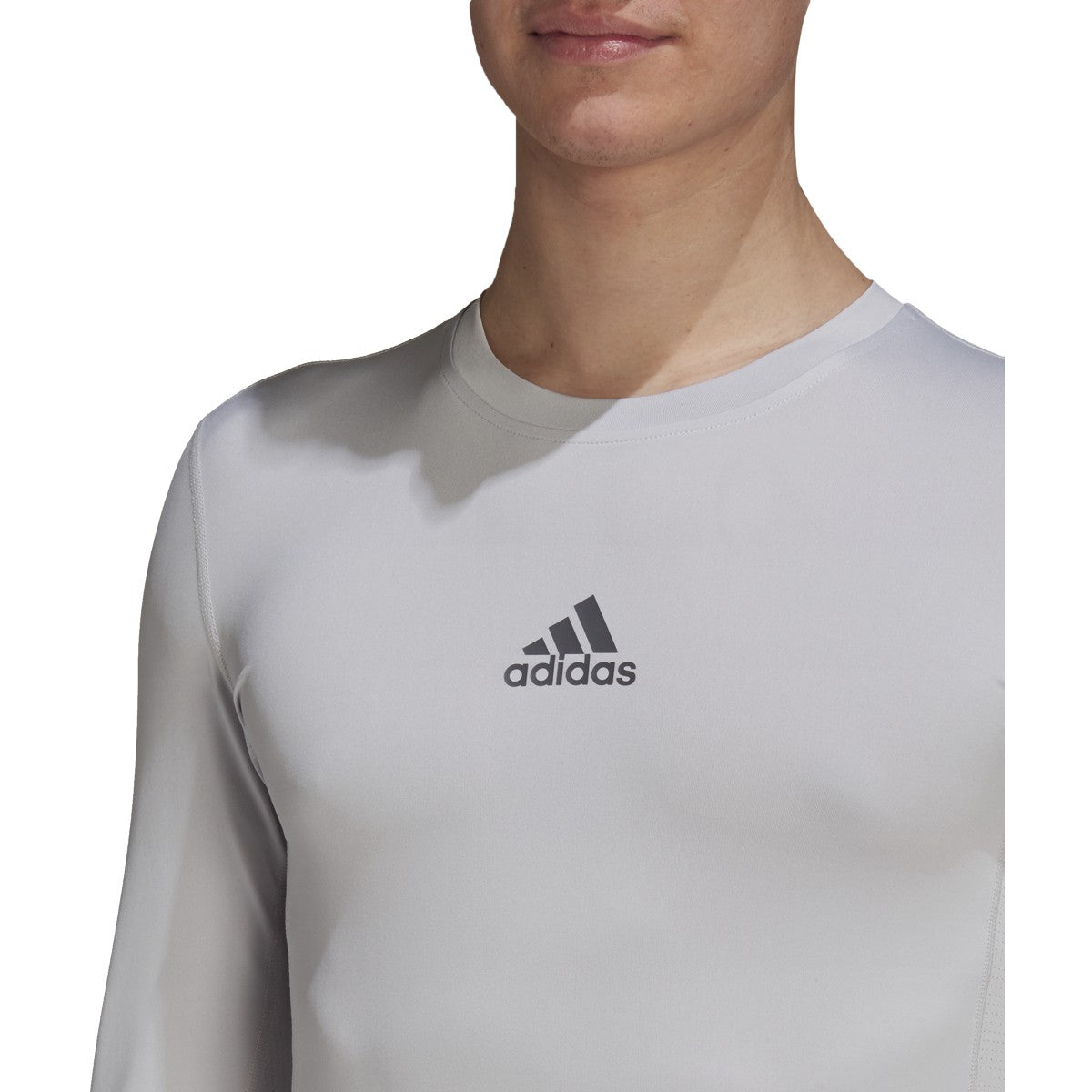 adidas Techfit Long Sleeve Mens Soccer Compression Shirt