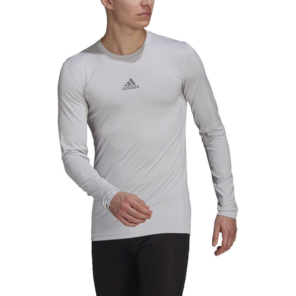 adidas Techfit Long Sleeve Mens Soccer Compression Shirt