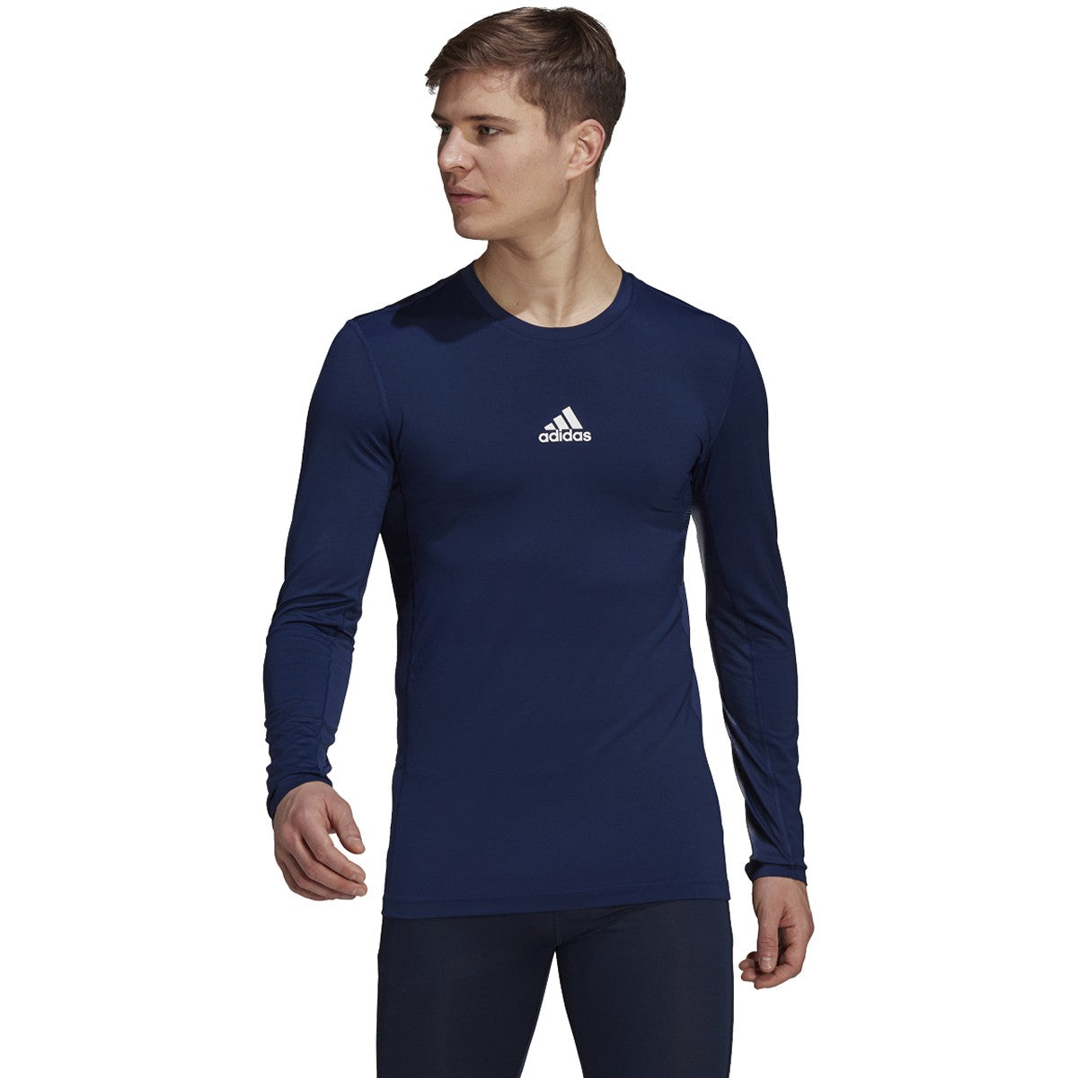 adidas Techfit Long Sleeve Mens Soccer Compression Shirt
