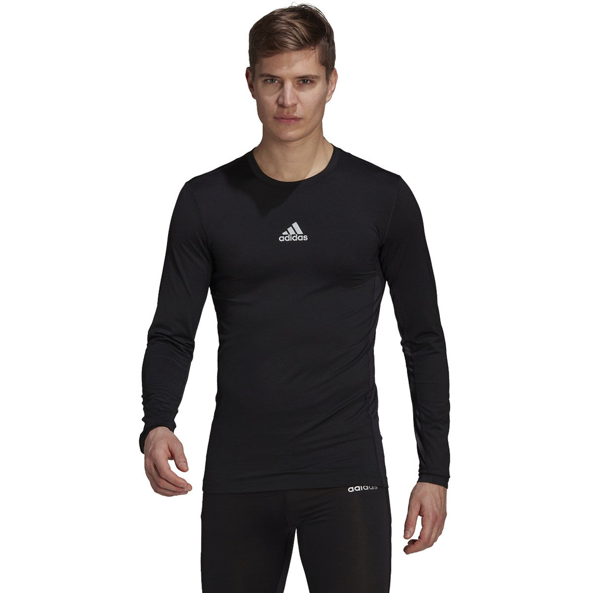 adidas Techfit Long Sleeve Mens Soccer Compression Shirt