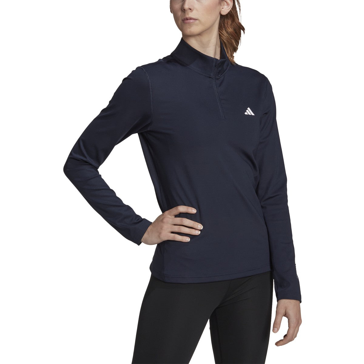 adidas Techfit Womens Long Sleeve Quarter Zip Training Top