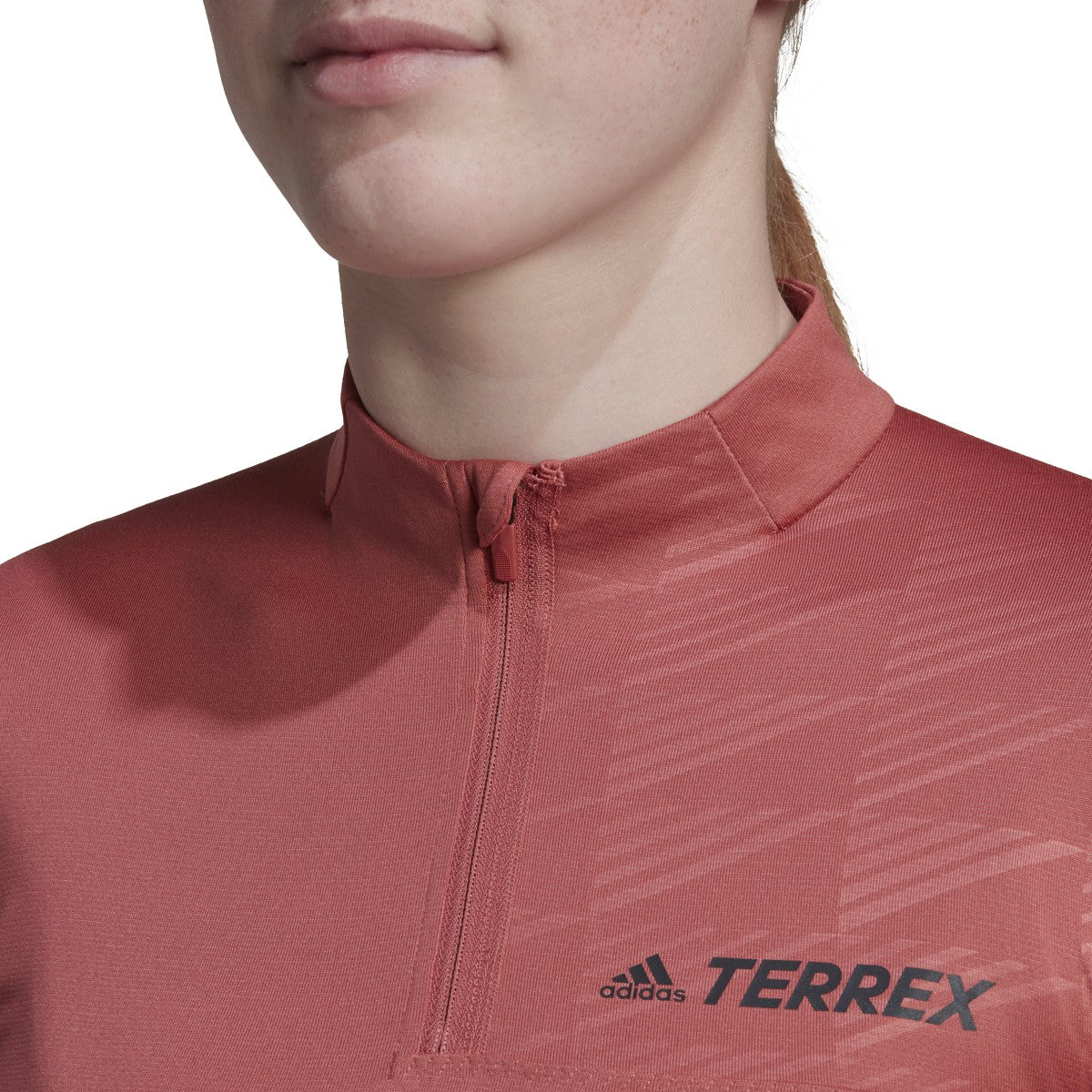 adidas Terrex Multi Womens Half Zip Long Sleeve Tee