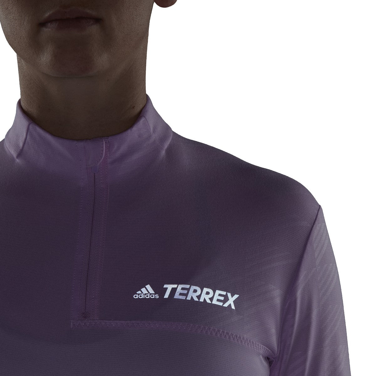 adidas Terrex Multi Womens Half Zip Long Sleeve Tee