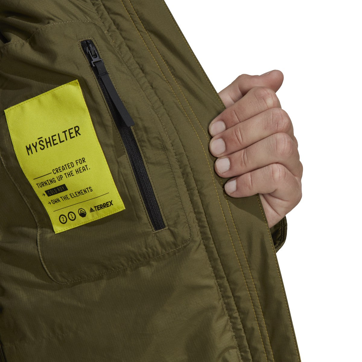 adidas Terrex Myshelter Down Mens Hooded Jacket