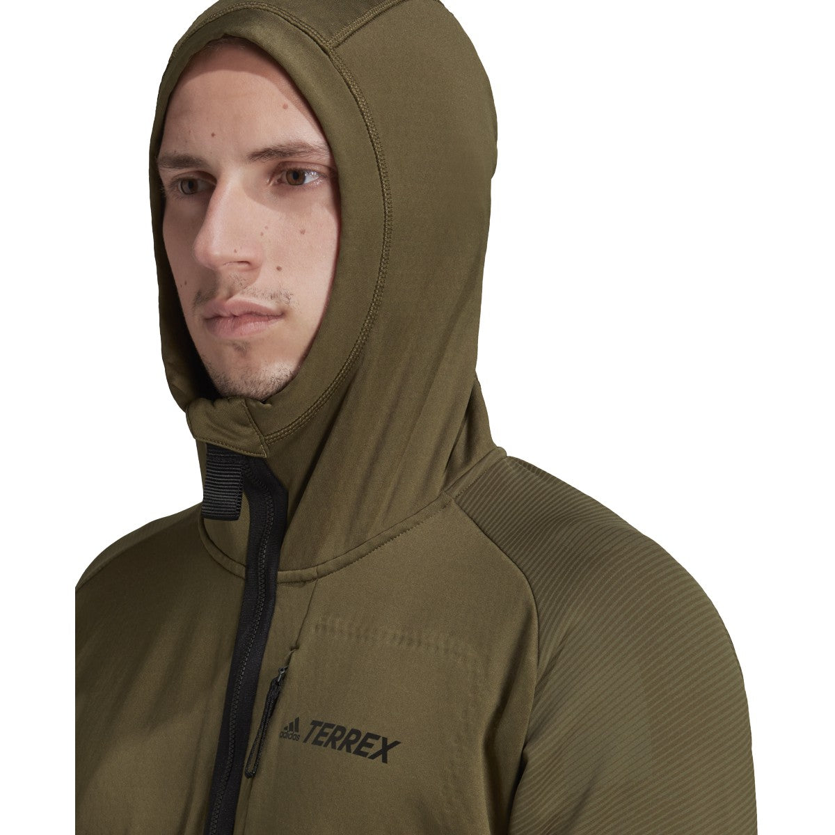 adidas Terrex Tech Fleece Hooded Jacket - Mens Hiking