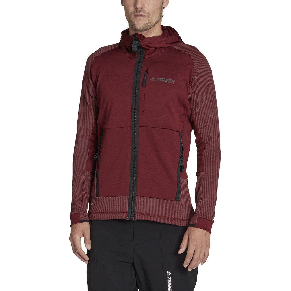 adidas Terrex Tech Fleece Hooded Jacket - Mens Hiking