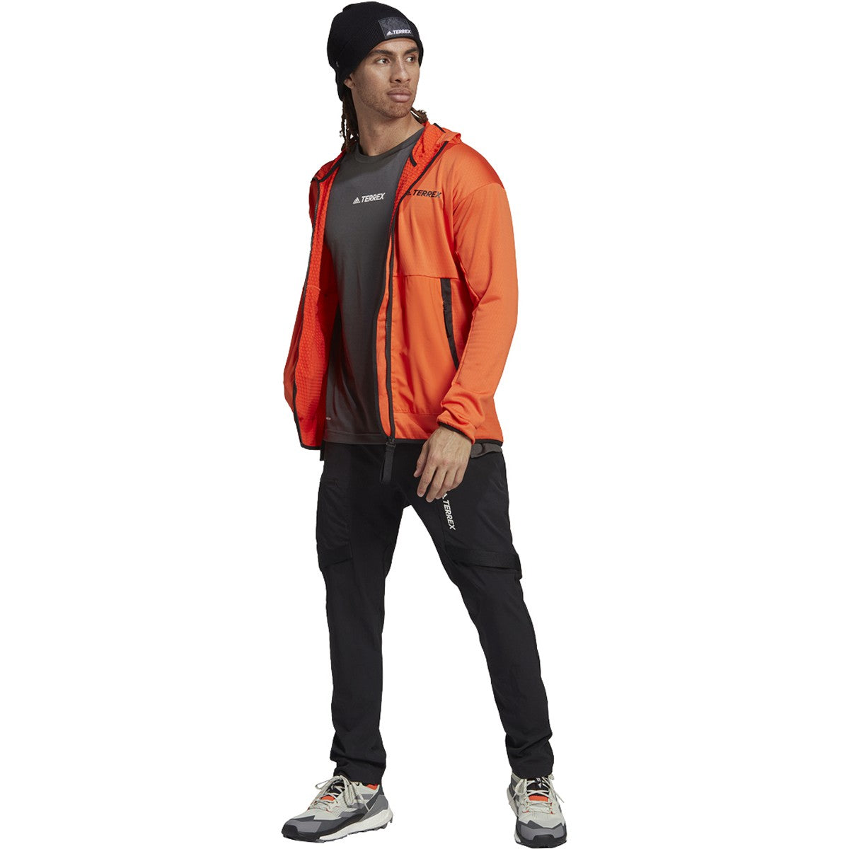 adidas Terrex Tech Flooce Mens Light Hooded Fleece Jacket