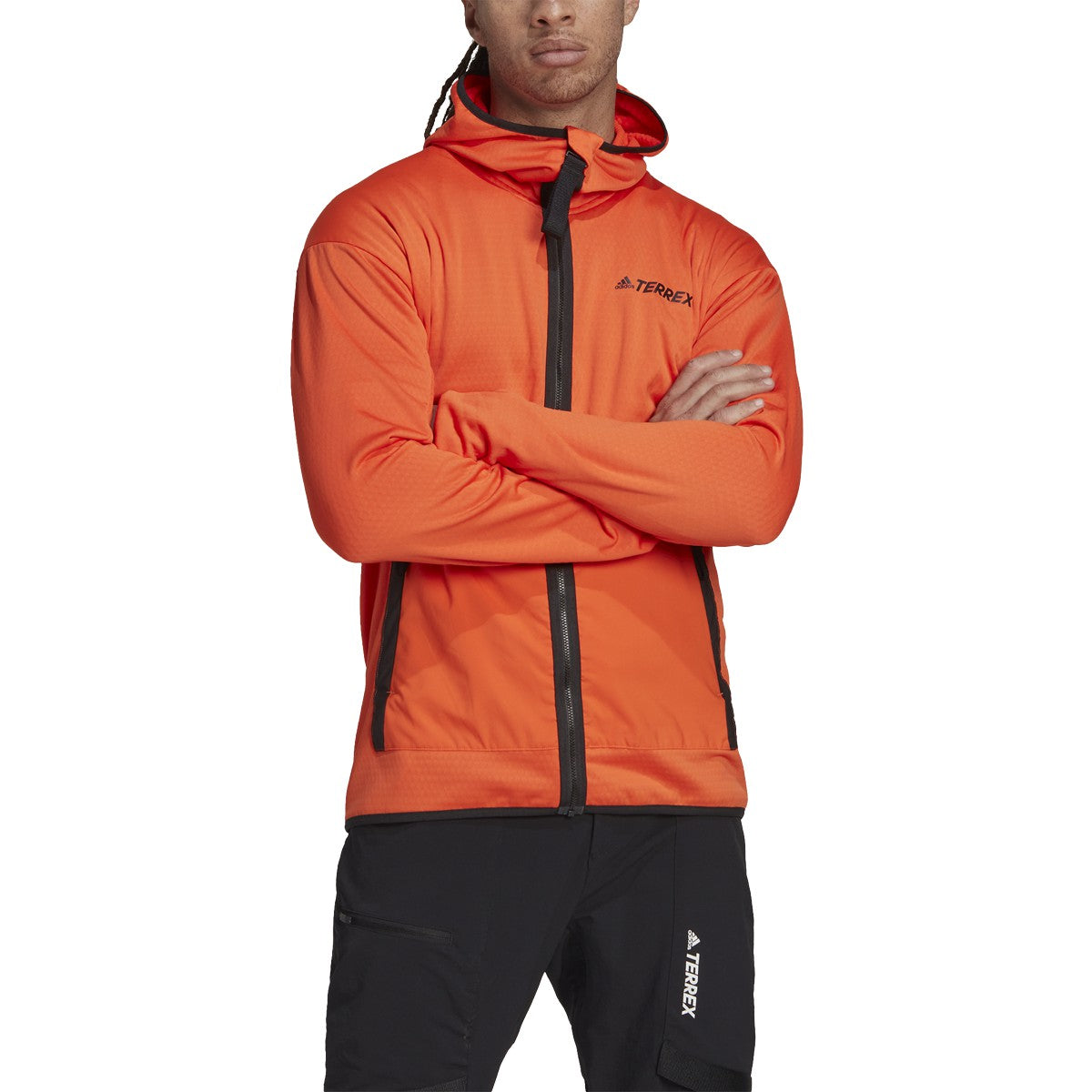 adidas Terrex Tech Flooce Mens Light Hooded Fleece Jacket