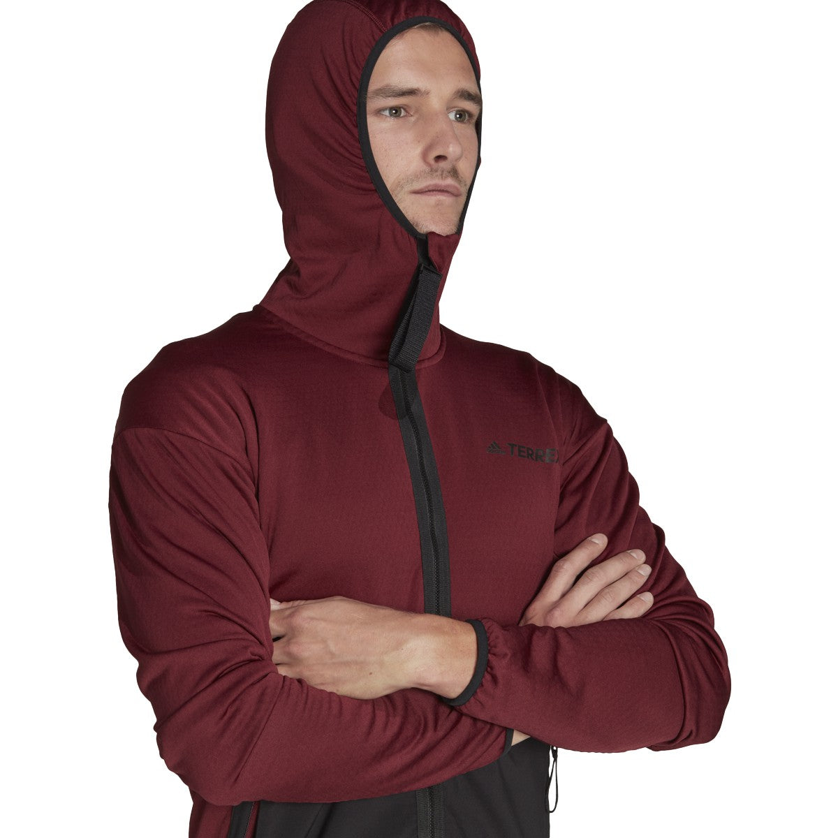adidas Terrex Tech Flooce Mens Light Hooded Fleece Jacket