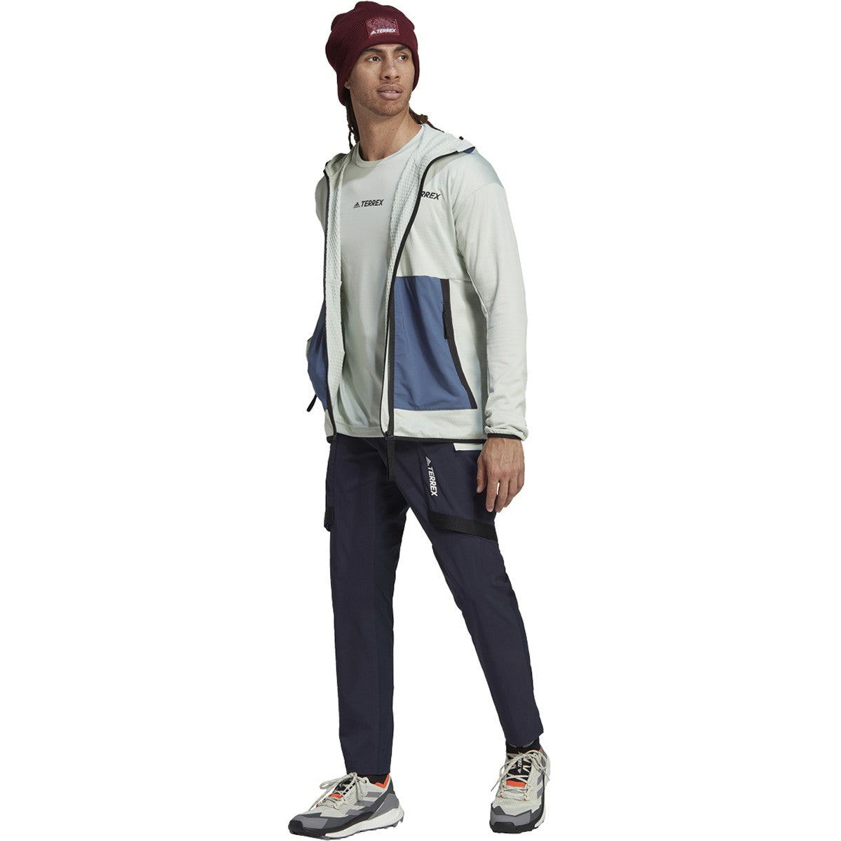 adidas Terrex Tech Flooce Mens Light Hooded Fleece Jacket
