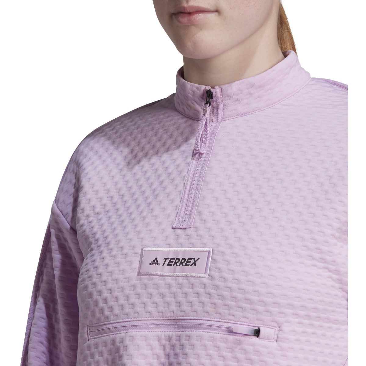 adidas Terrex Utilitas Womens Half Zip Hiking Fleece Sweatshirt