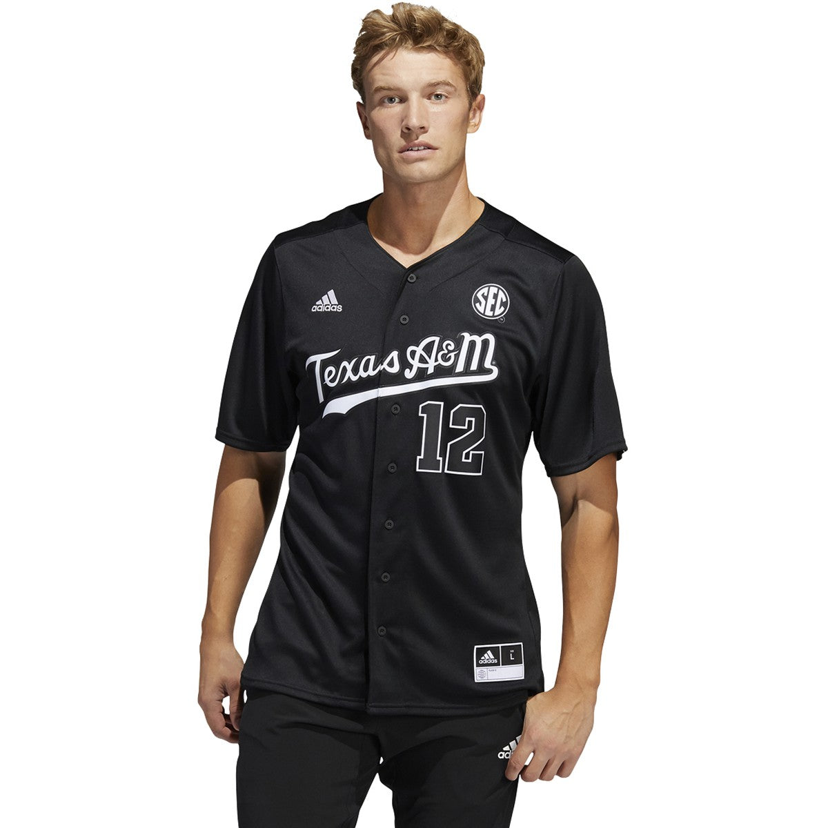adidas Texas A&M Mens Baseball Jersey