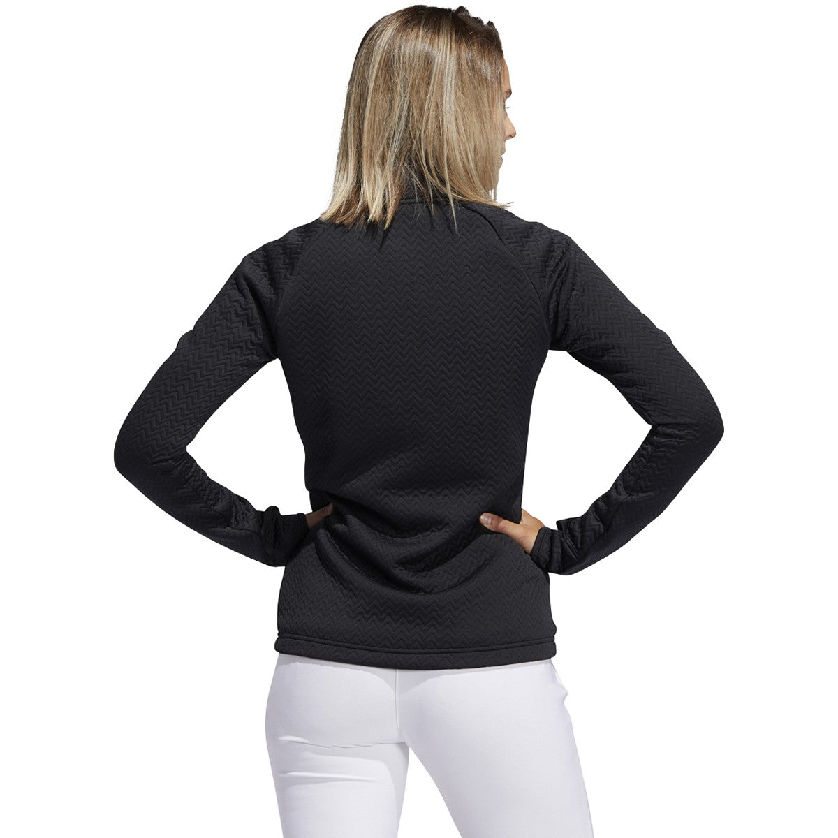 adidas Textured Full Zip Layered Jacket - Womens Golf