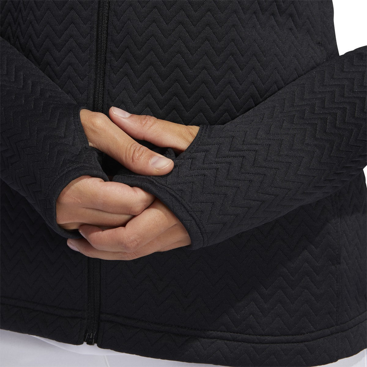 adidas Textured Full Zip Layered Jacket - Womens Golf