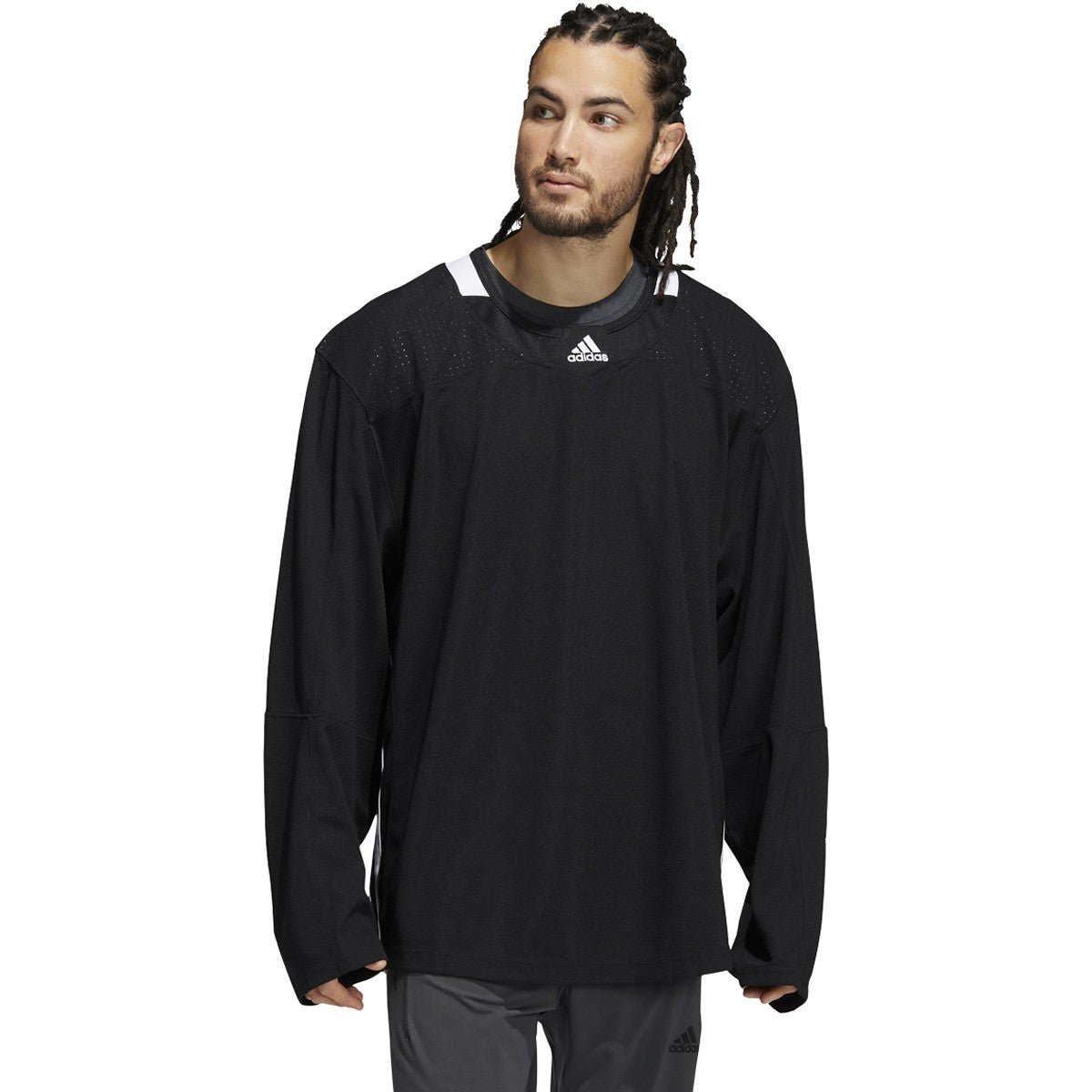 adidas Three Stripe Adult Jersey - Mens Hockey