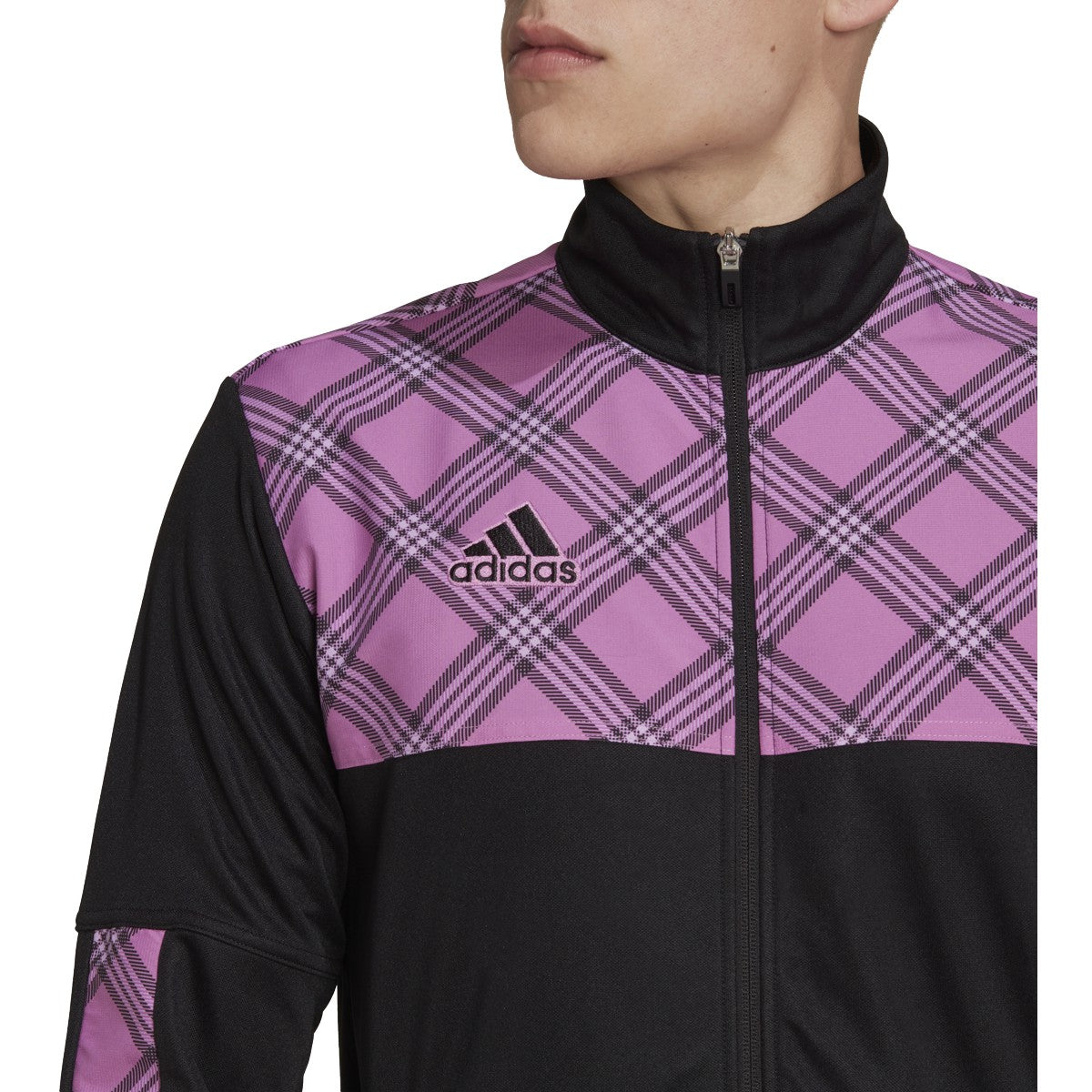 adidas Tiro Plaid Mens Track Jacket