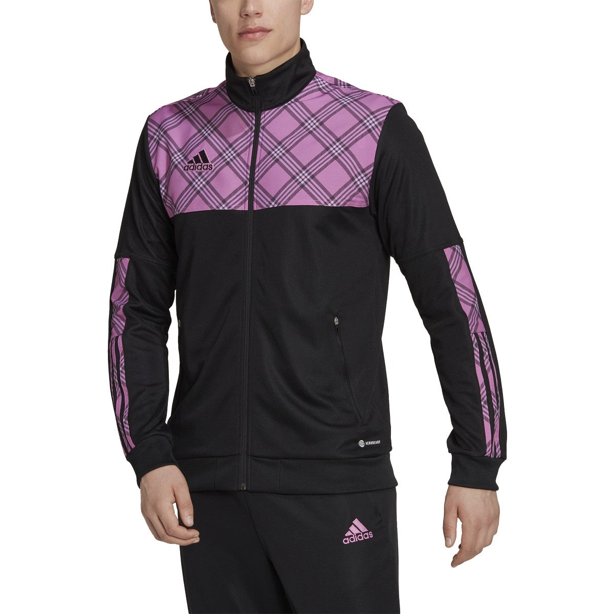 adidas Tiro Plaid Mens Track Jacket