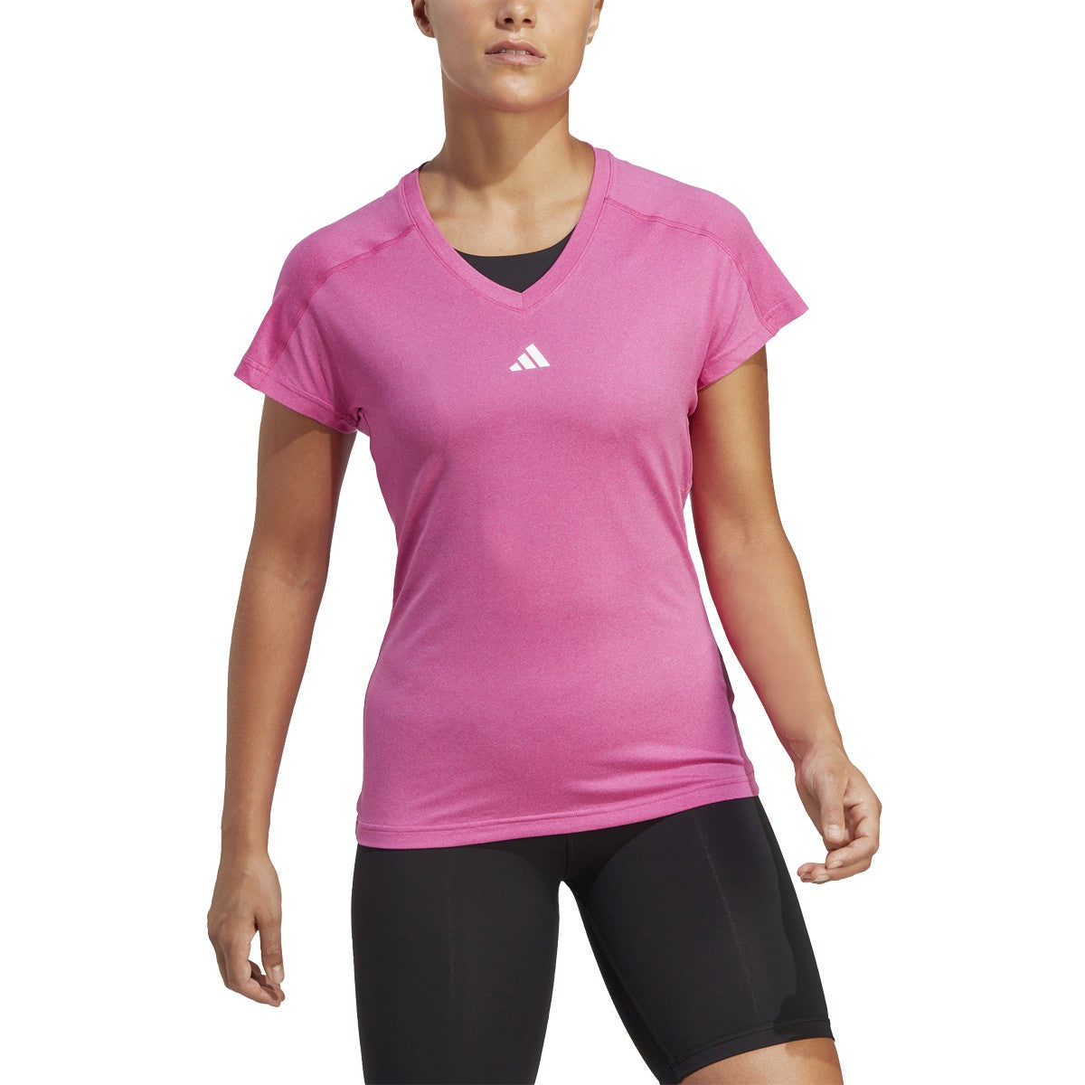 adidas Train Essentials Minimal V Neck Womens Tshirt