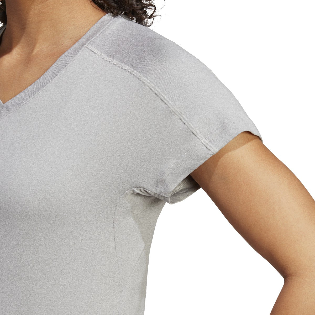 adidas Train Essentials Minimal V Neck Womens Tshirt