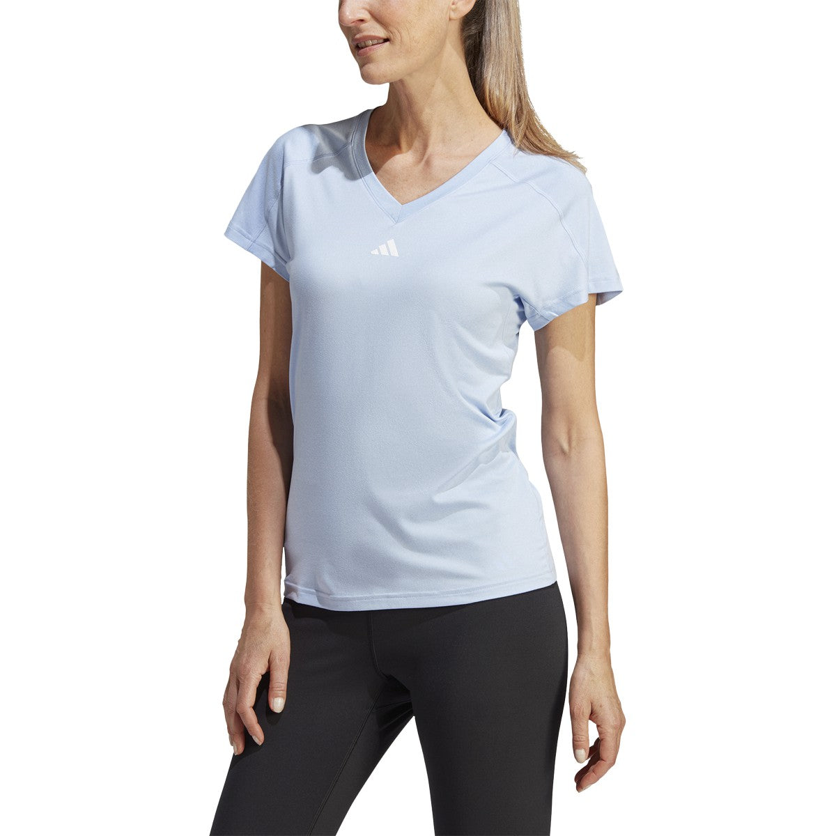 adidas Train Essentials Minimal V Neck Womens Tshirt