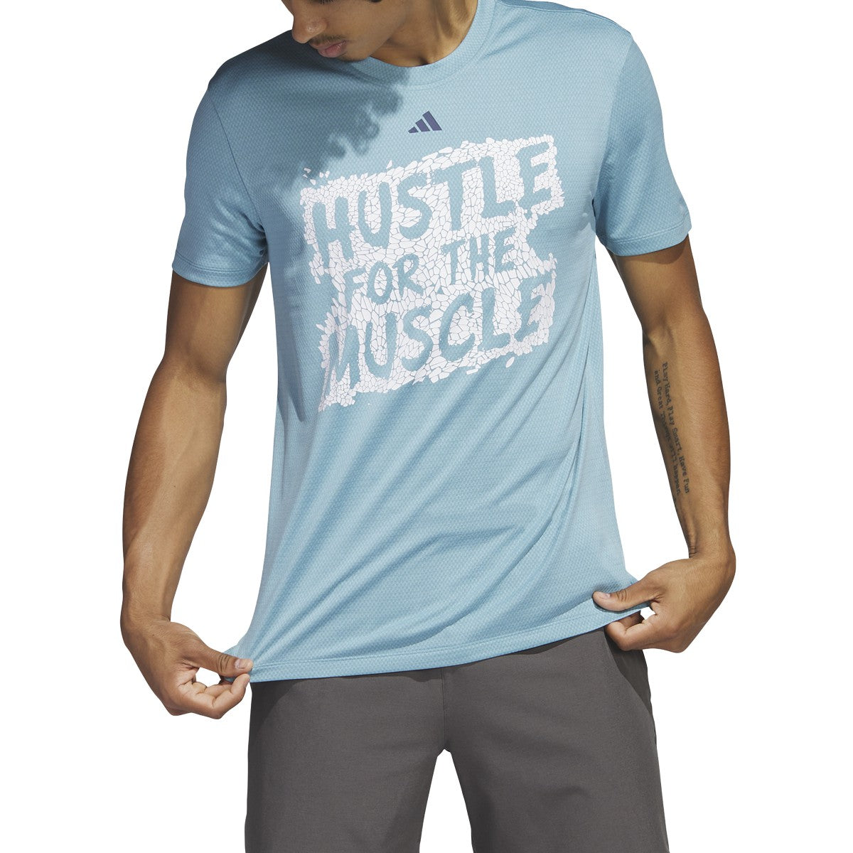 adidas Training Hustle For The Muscle Graphic Mens T-Shirt