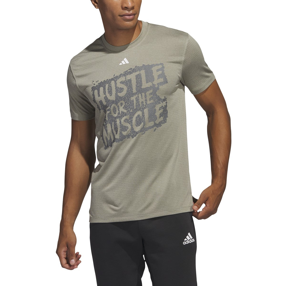 adidas Training Hustle For The Muscle Graphic Mens T-Shirt