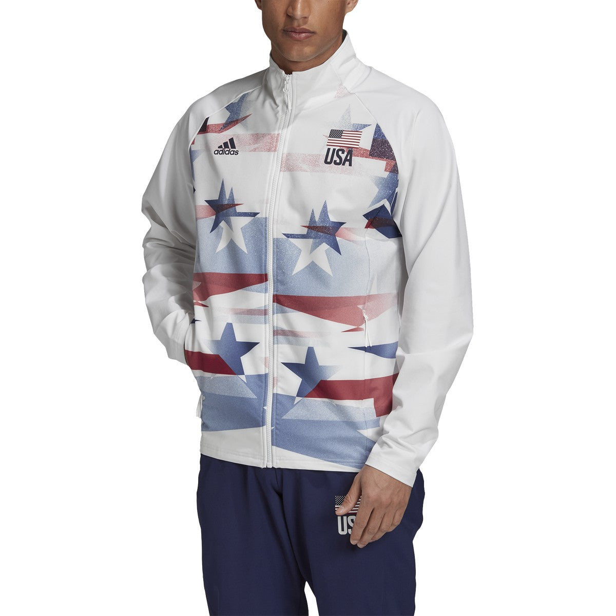 adidas USA Volleyball Warmup Jacket - Mens Volleyball