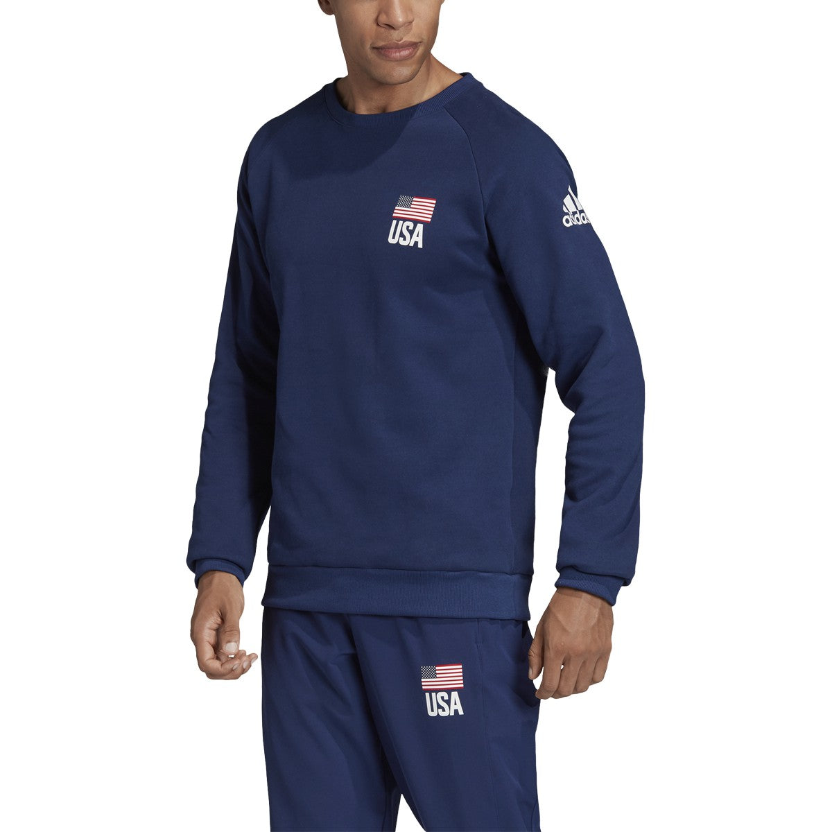 adidas USA Volleyball Crew Sweatshirt - Mens Volleyball