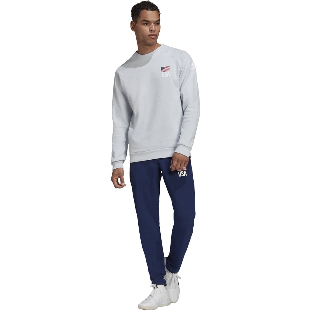 adidas USA Volleyball Crew Sweatshirt - Mens Volleyball