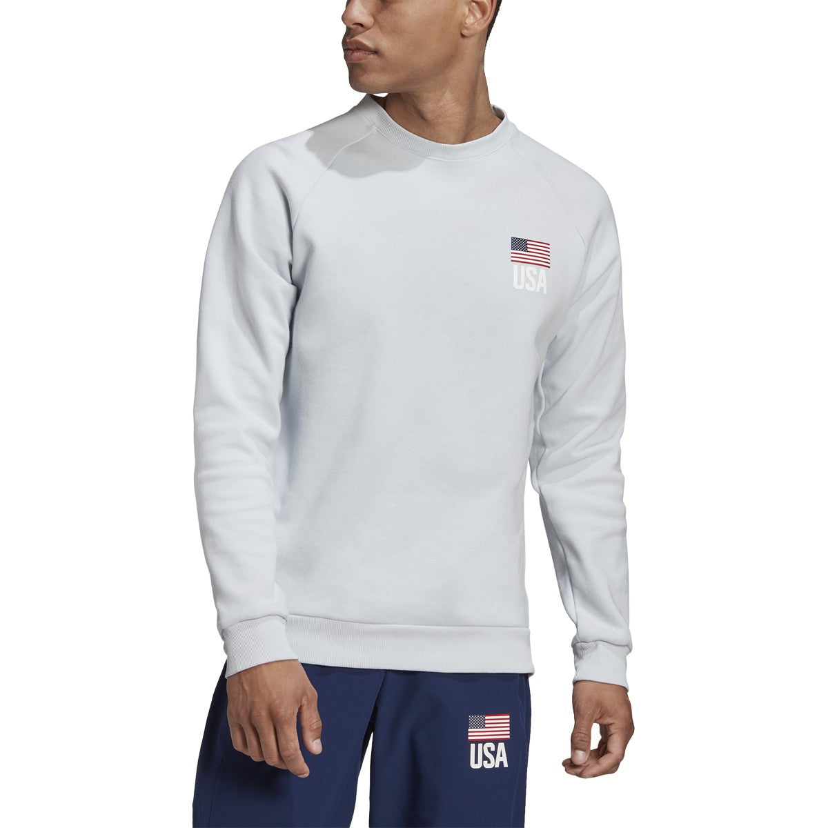 adidas USA Volleyball Crew Sweatshirt - Mens Volleyball