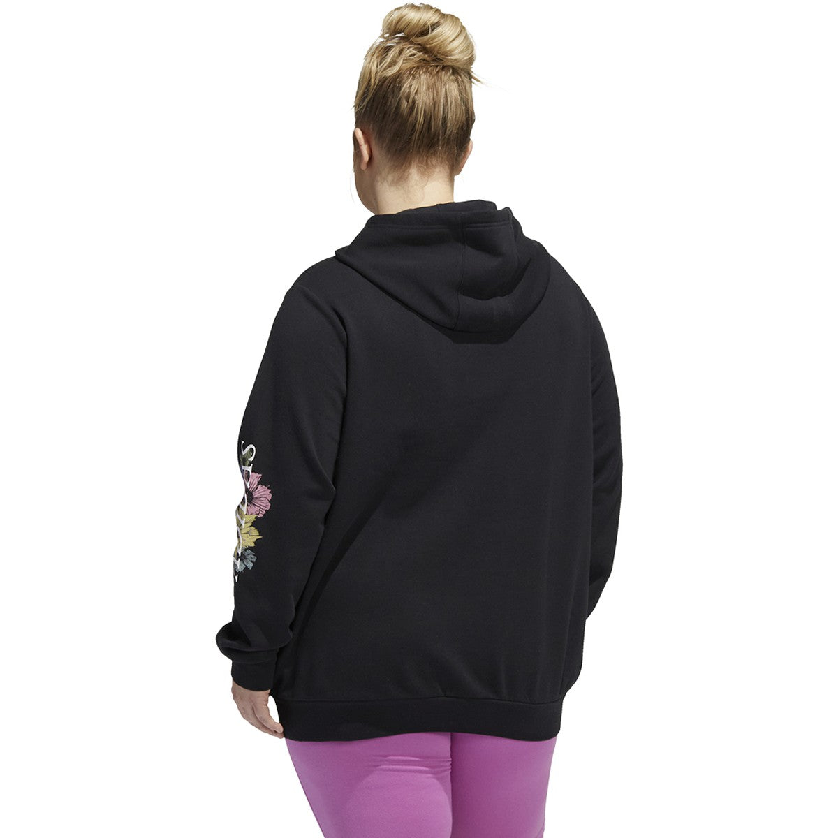 adidas Womens Plus Size Floral Graphic Hoodie