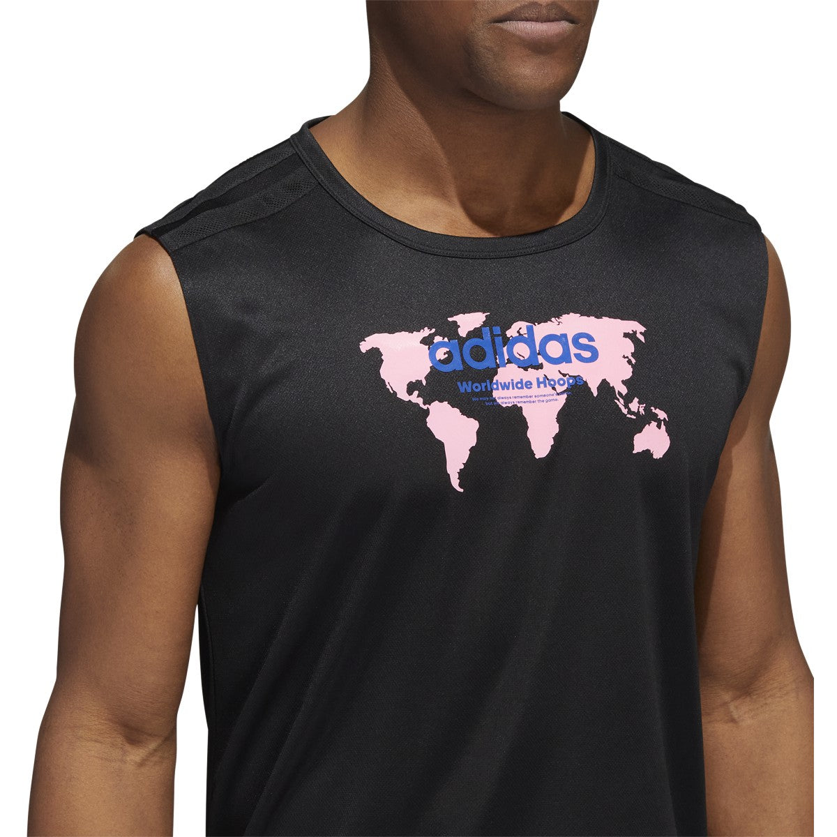 adidas World Wide Hoops All World Mens Basketball Tank Top
