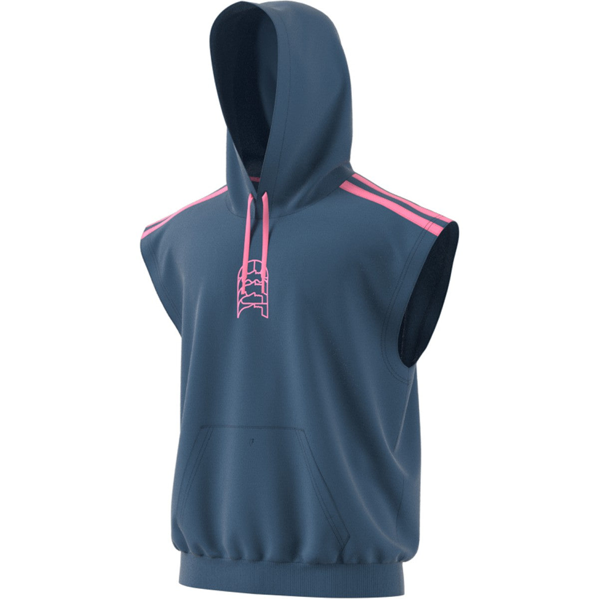 adidas World Wide Hoops Mens Sleeveless Basketball Hoodie